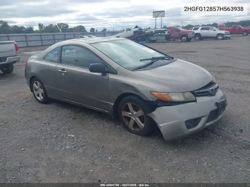 2HGFG12857H563938 2007 Honda Civic Ex