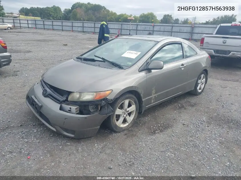 2HGFG12857H563938 2007 Honda Civic Ex