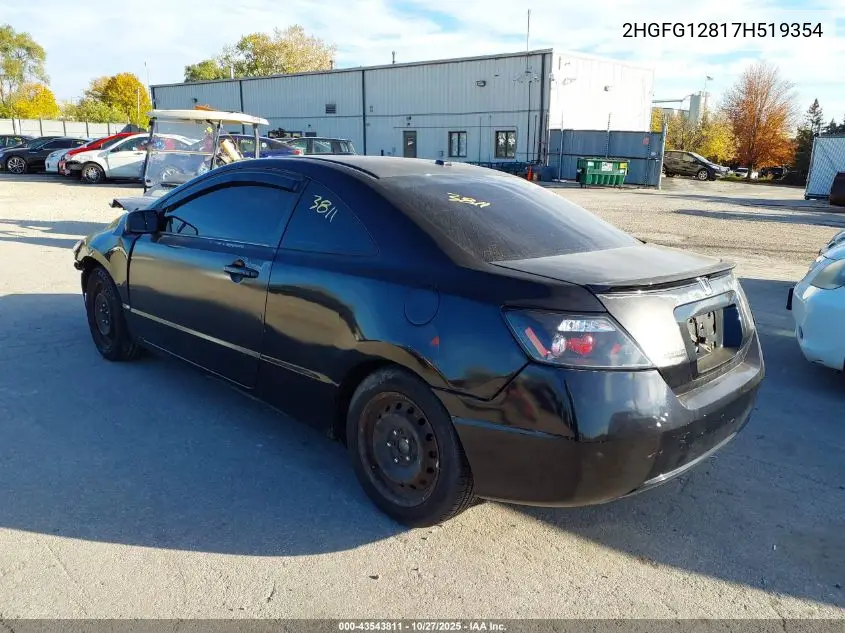 2HGFG12817H519354 2007 Honda Civic Ex