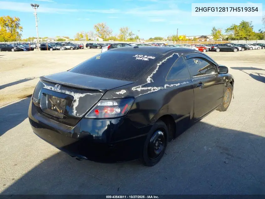 2HGFG12817H519354 2007 Honda Civic Ex