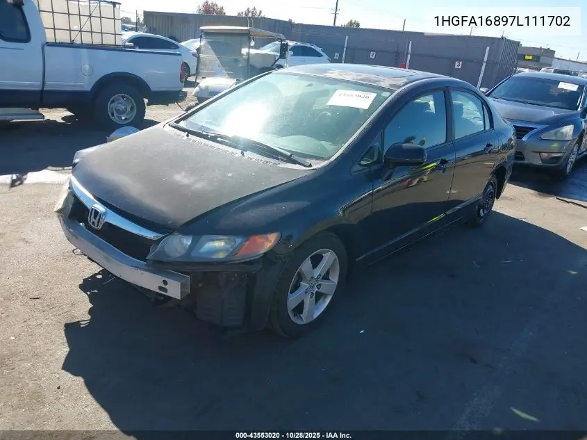 1HGFA16897L111702 2007 Honda Civic Ex