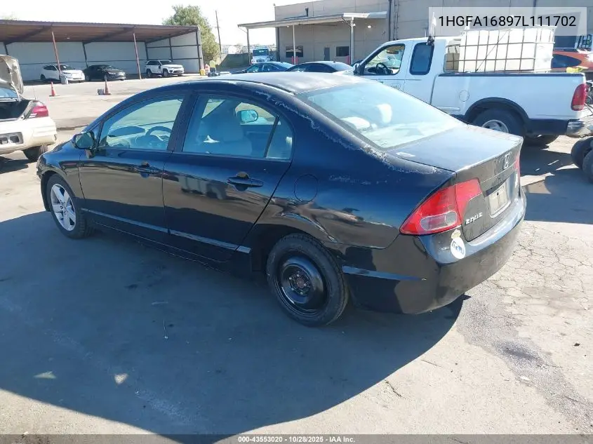 1HGFA16897L111702 2007 Honda Civic Ex