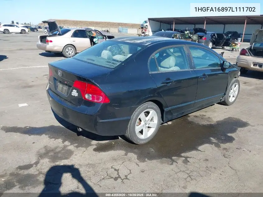 1HGFA16897L111702 2007 Honda Civic Ex