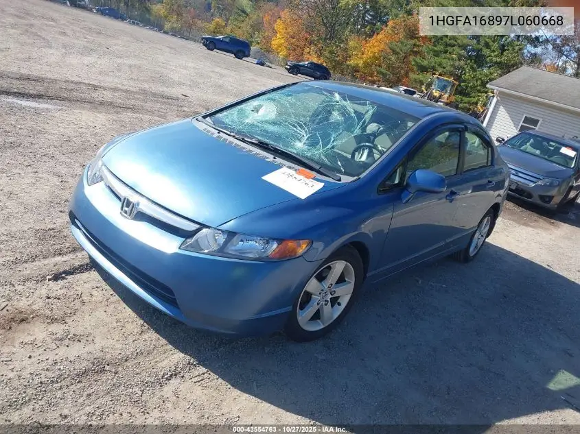 1HGFA16897L060668 2007 Honda Civic Ex