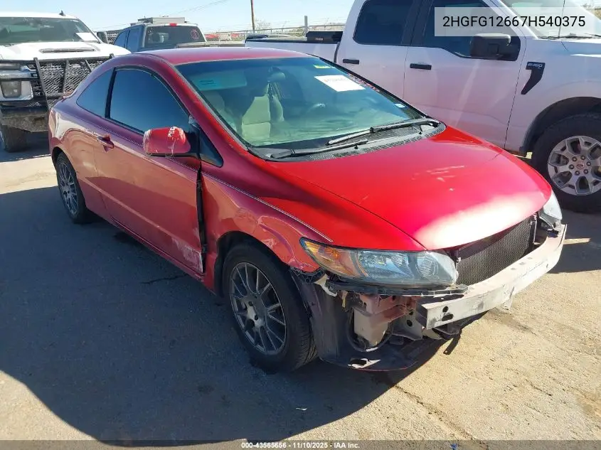 2HGFG12667H540375 2007 Honda Civic Lx