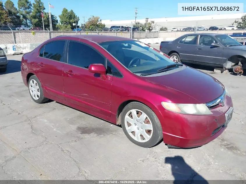 1HGFA165X7L068672 2007 Honda Civic Lx