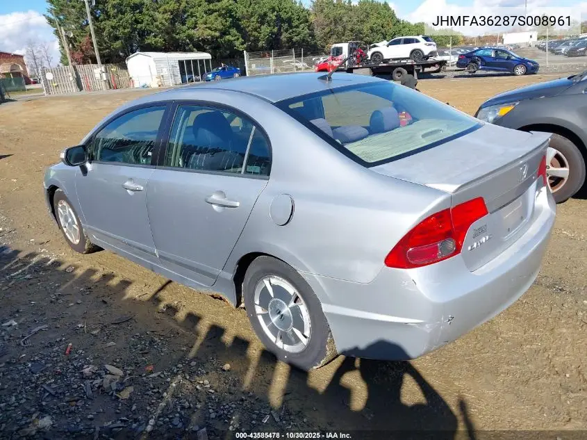 JHMFA36287S008961 2007 Honda Civic Hybrid