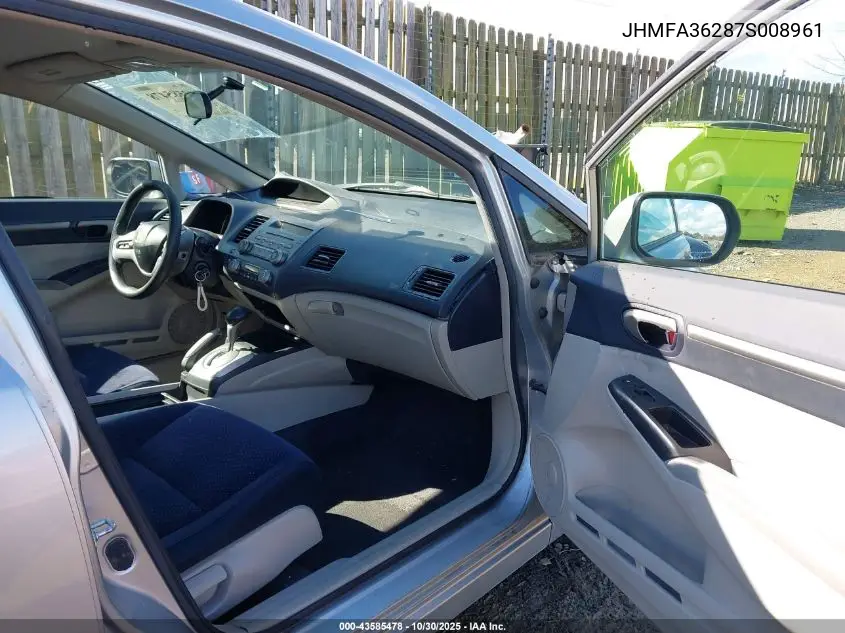 JHMFA36287S008961 2007 Honda Civic Hybrid
