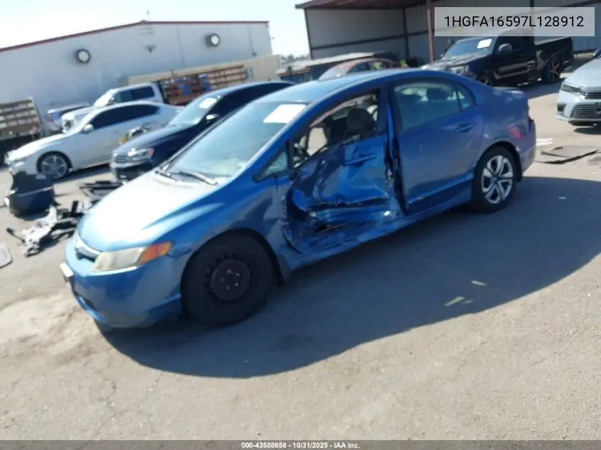 1HGFA16597L128912 2007 Honda Civic Lx