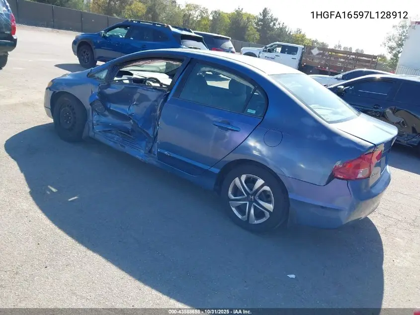 1HGFA16597L128912 2007 Honda Civic Lx