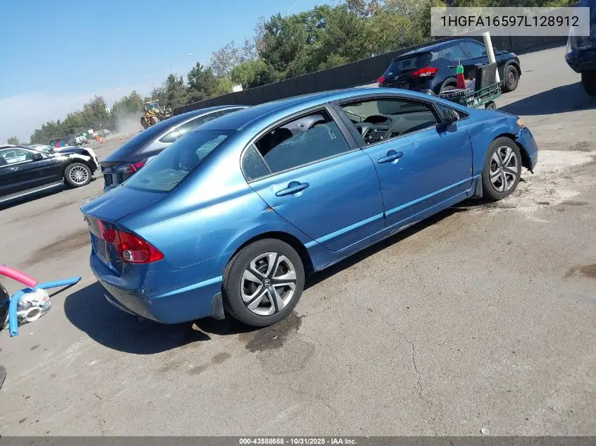 1HGFA16597L128912 2007 Honda Civic Lx