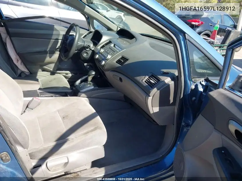 1HGFA16597L128912 2007 Honda Civic Lx