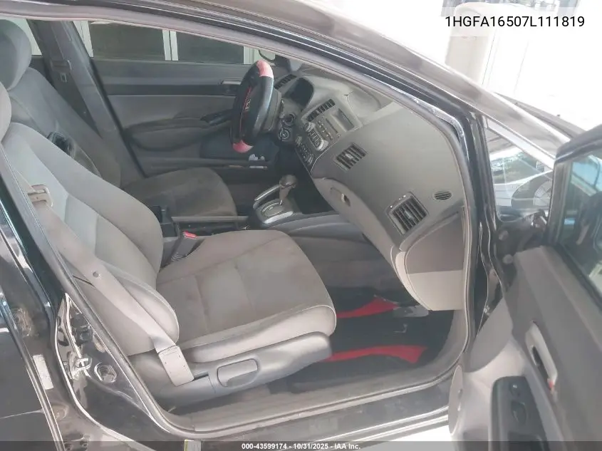 1HGFA16507L111819 2007 Honda Civic Lx