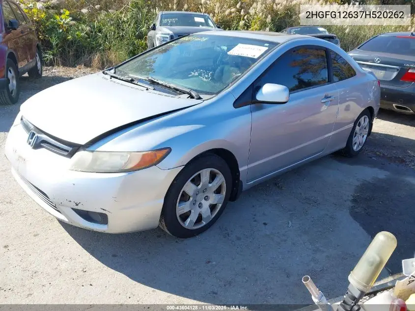 2HGFG12637H520262 2007 Honda Civic Lx