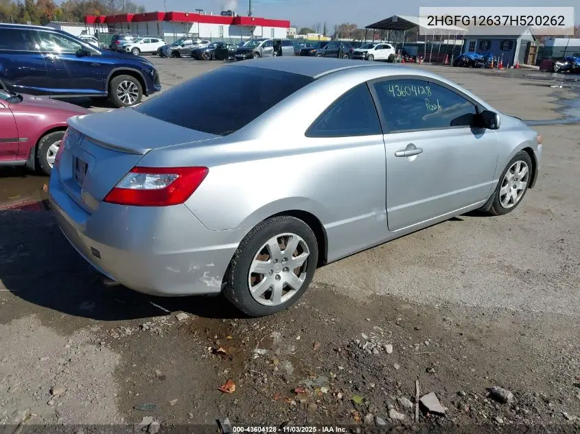 2HGFG12637H520262 2007 Honda Civic Lx