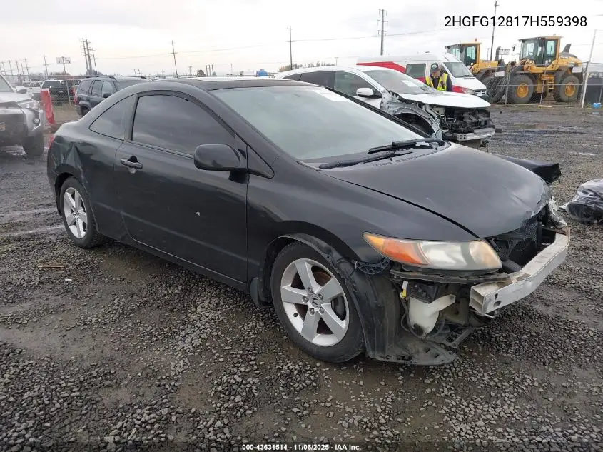 2HGFG12817H559398 2007 Honda Civic Ex