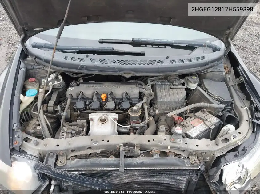 2HGFG12817H559398 2007 Honda Civic Ex