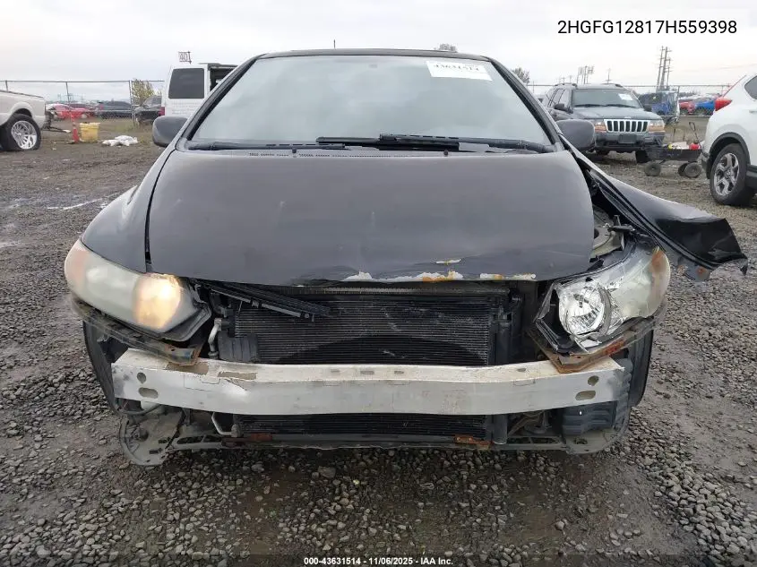 2HGFG12817H559398 2007 Honda Civic Ex