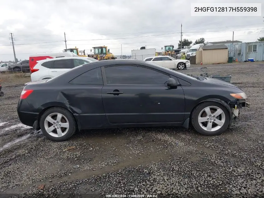 2HGFG12817H559398 2007 Honda Civic Ex