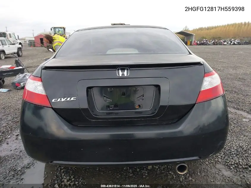 2HGFG12817H559398 2007 Honda Civic Ex