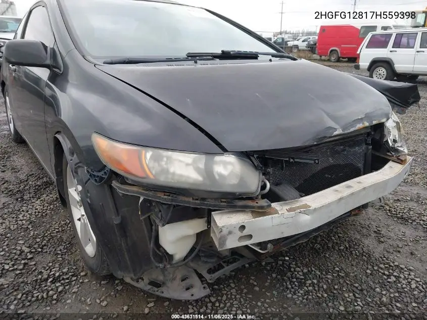 2HGFG12817H559398 2007 Honda Civic Ex