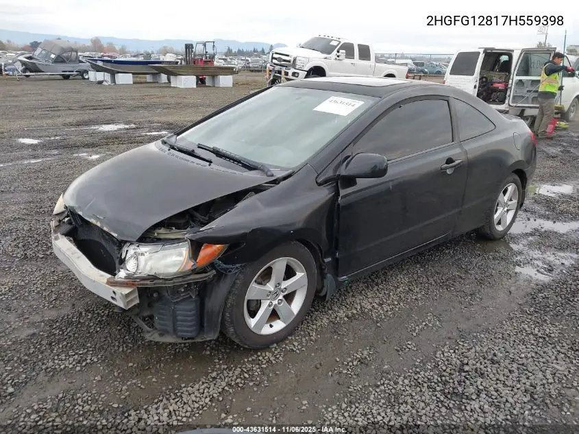 2HGFG12817H559398 2007 Honda Civic Ex