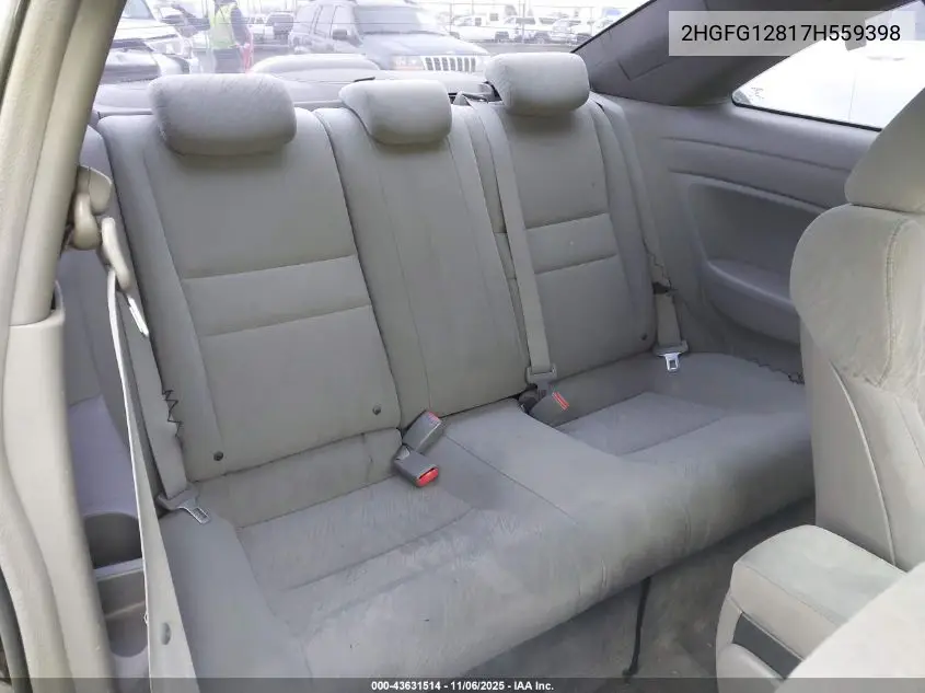 2HGFG12817H559398 2007 Honda Civic Ex