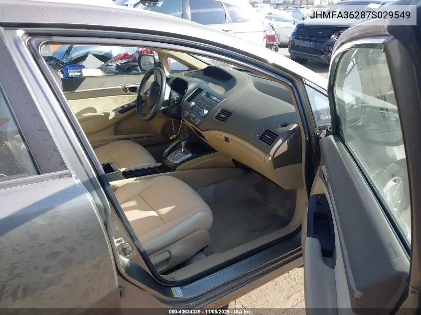 JHMFA36287S029549 2007 Honda Civic Hybrid