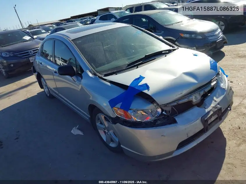 1HGFA15887L086325 2007 Honda Civic Ex