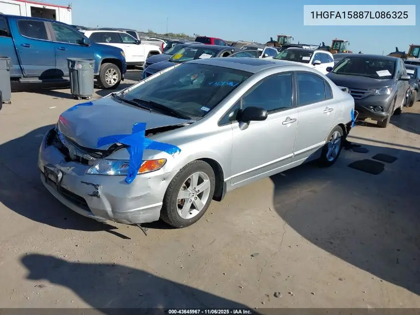 1HGFA15887L086325 2007 Honda Civic Ex