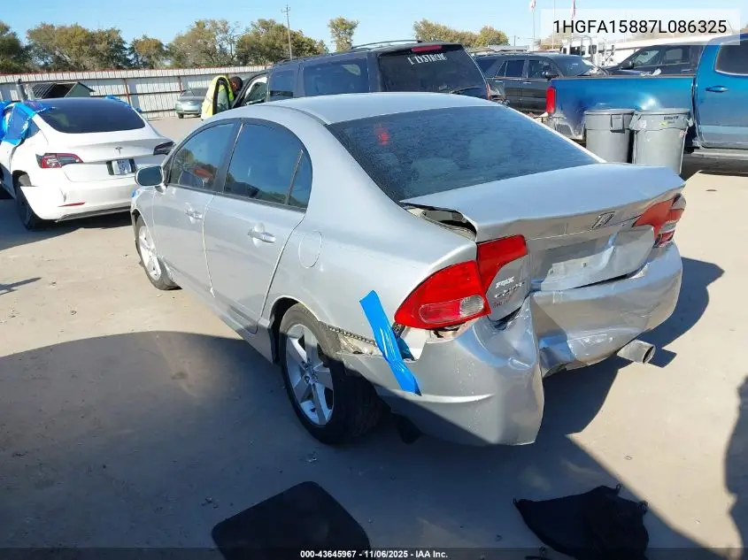 1HGFA15887L086325 2007 Honda Civic Ex