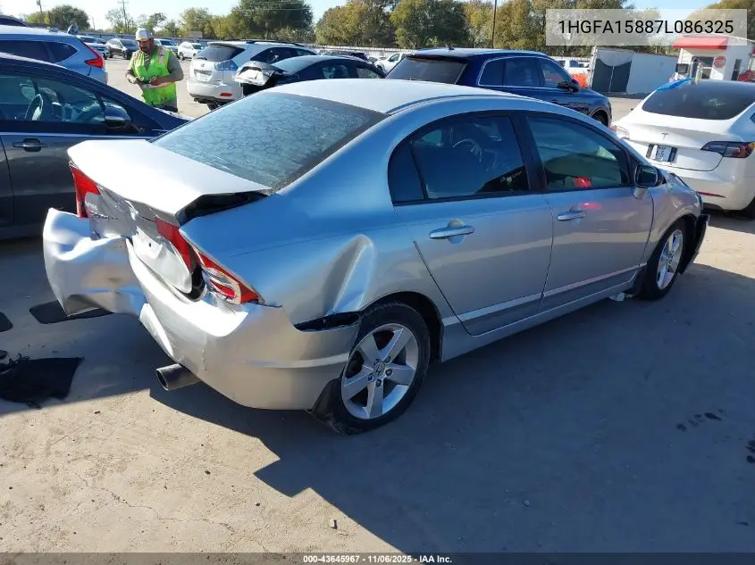 1HGFA15887L086325 2007 Honda Civic Ex