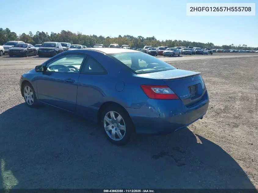 2HGFG12657H555708 2007 Honda Civic Lx