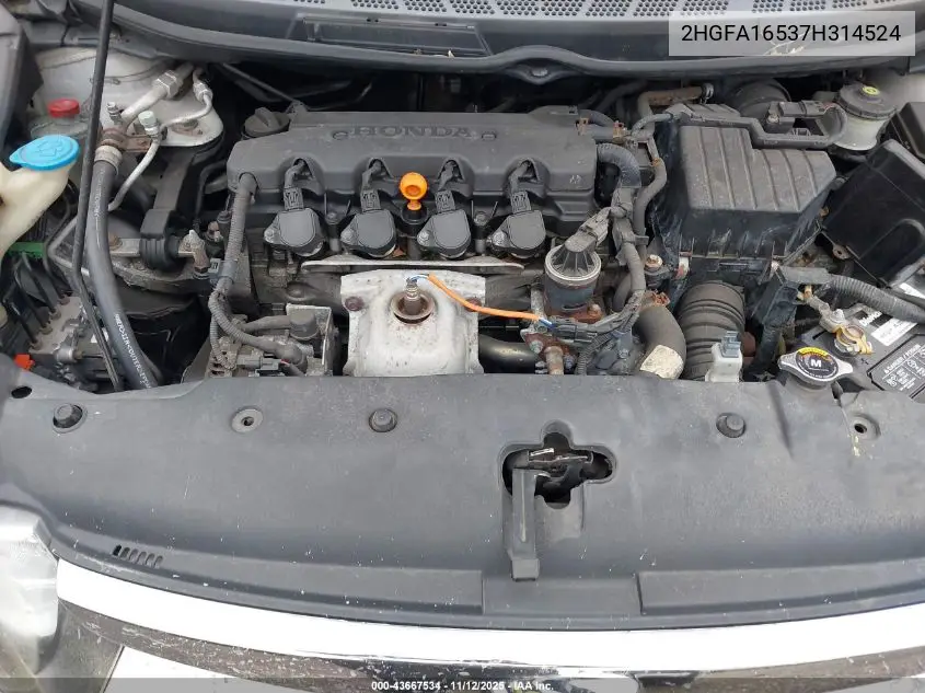 2HGFA16537H314524 2007 Honda Civic Lx
