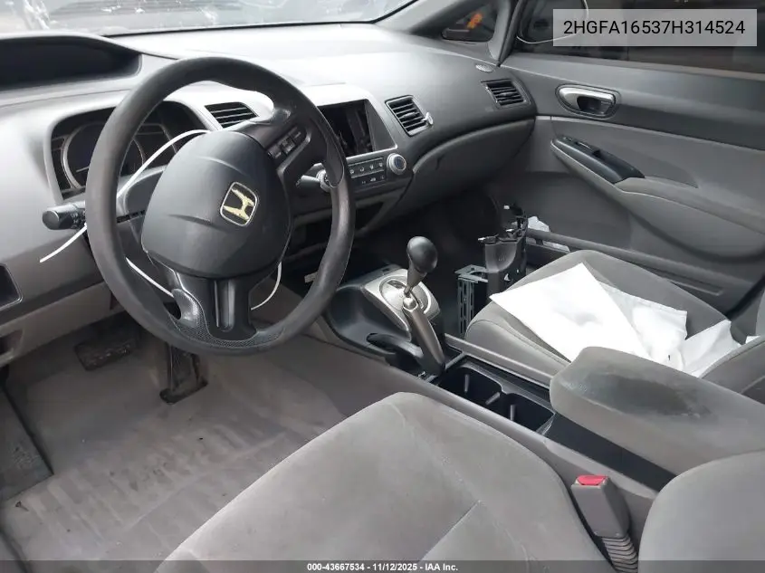 2HGFA16537H314524 2007 Honda Civic Lx