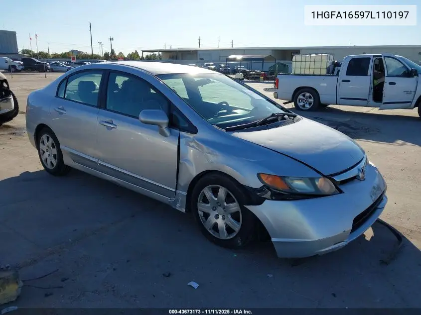 1HGFA16597L110197 2007 Honda Civic Lx