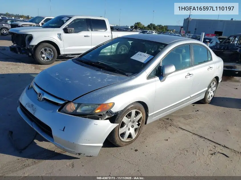 1HGFA16597L110197 2007 Honda Civic Lx