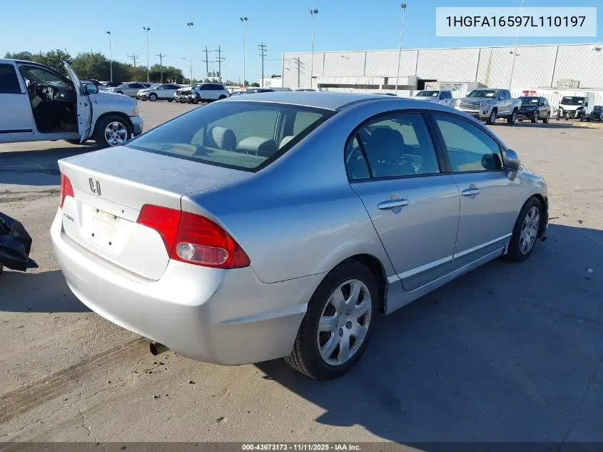 1HGFA16597L110197 2007 Honda Civic Lx
