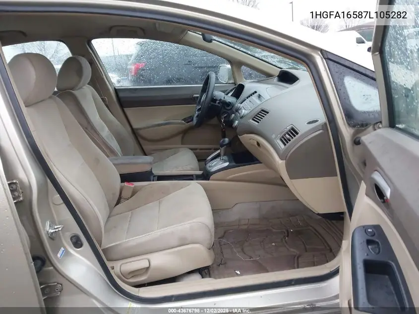1HGFA16587L105282 2007 Honda Civic Lx