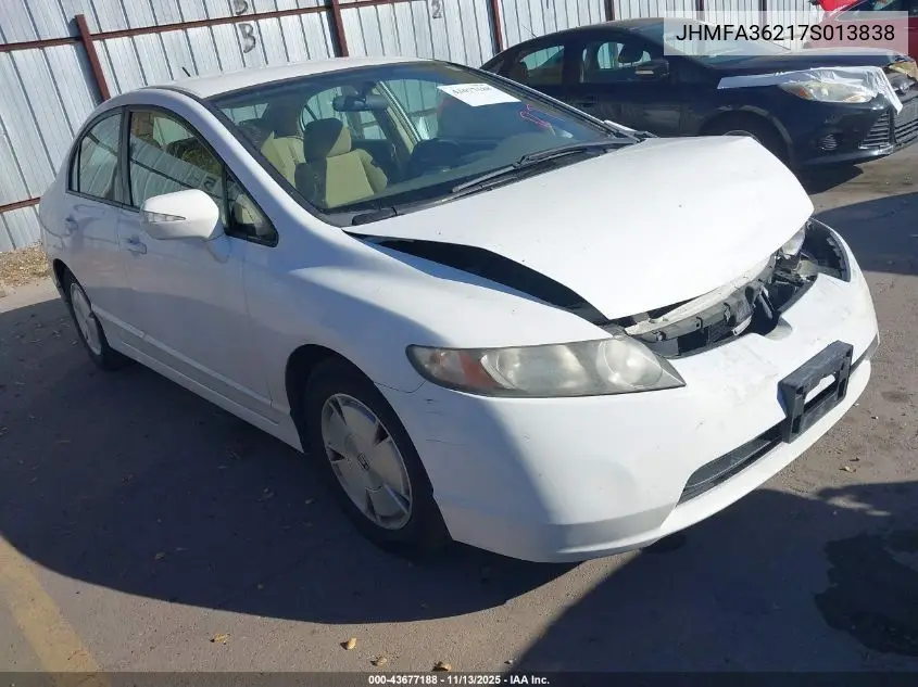 JHMFA36217S013838 2007 Honda Civic Hybrid