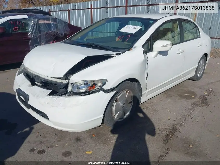 JHMFA36217S013838 2007 Honda Civic Hybrid