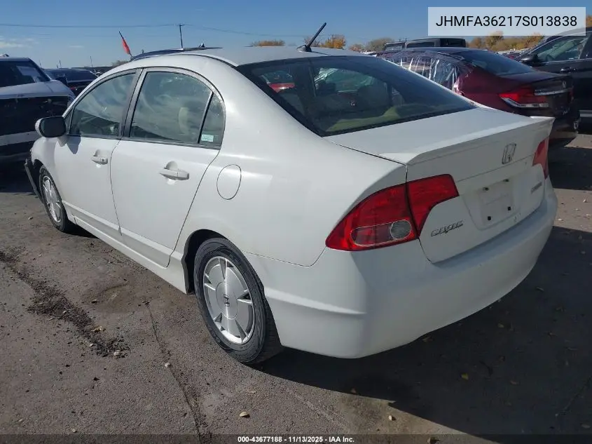 JHMFA36217S013838 2007 Honda Civic Hybrid