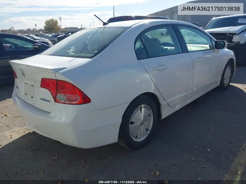 JHMFA36217S013838 2007 Honda Civic Hybrid