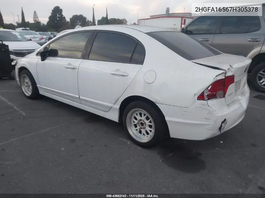 2HGFA16567H305378 2007 Honda Civic Lx