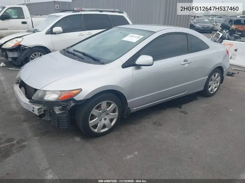 2HGFG12647H537460 2007 Honda Civic Lx