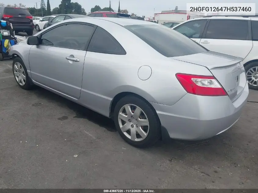 2HGFG12647H537460 2007 Honda Civic Lx