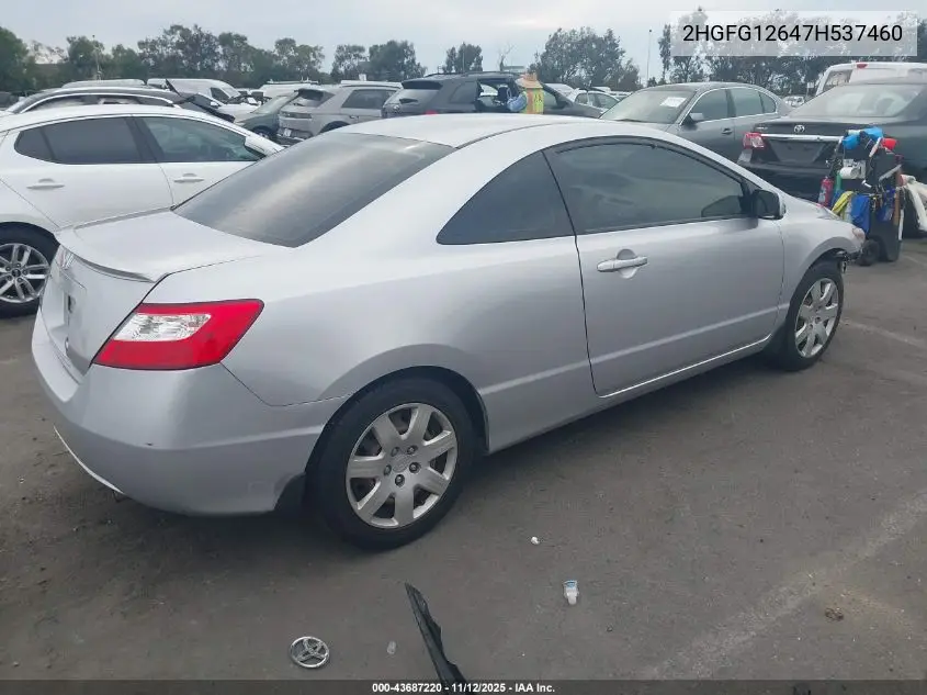 2HGFG12647H537460 2007 Honda Civic Lx