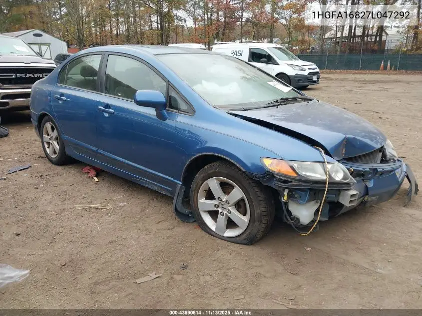 1HGFA16827L047292 2007 Honda Civic Ex