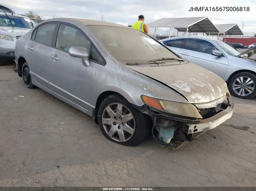 JHMFA16567S006818 2007 Honda Civic Lx