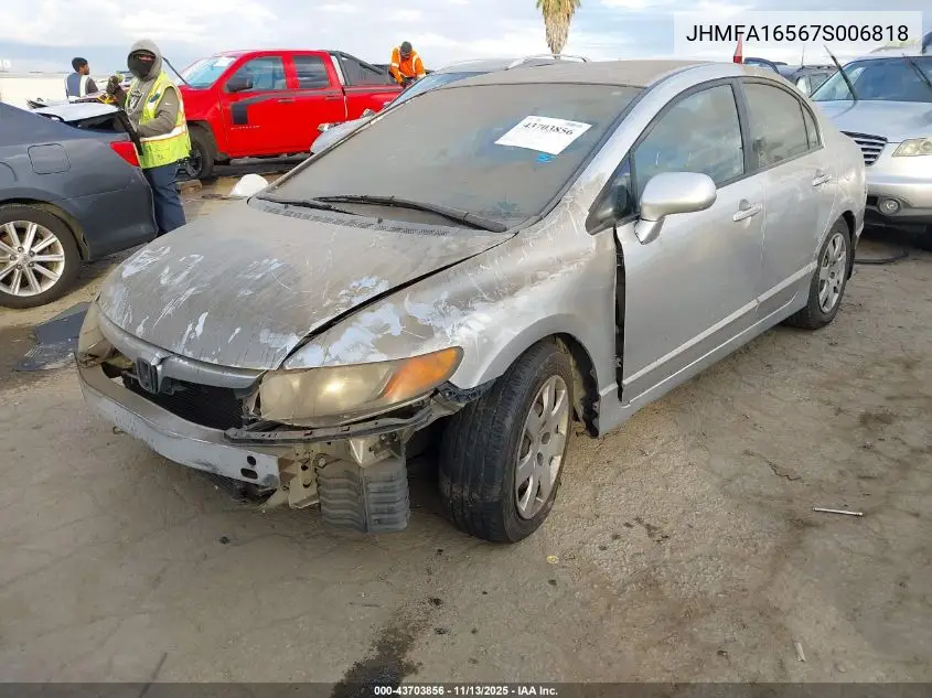 JHMFA16567S006818 2007 Honda Civic Lx